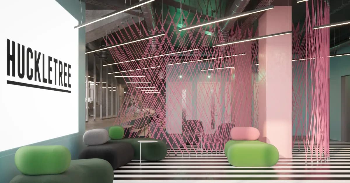 Meeting room at Huckletree Ancoats